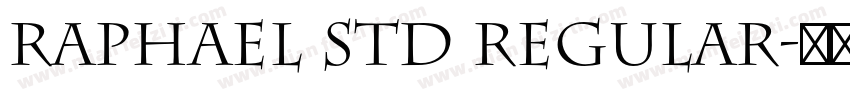 Raphael Std Regular字体转换